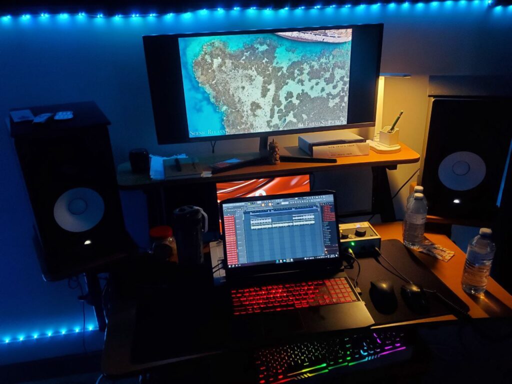 The Vytal Studio recording setup featured on vytalstudio.com